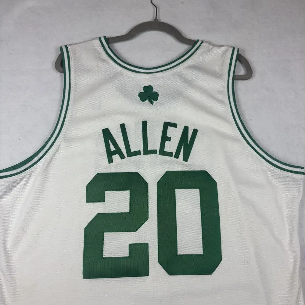 MITCHELL & NESS RAY ALLEN BOSTON CELTICS #20 WHITE GREEN JERSEY MEN'S XL